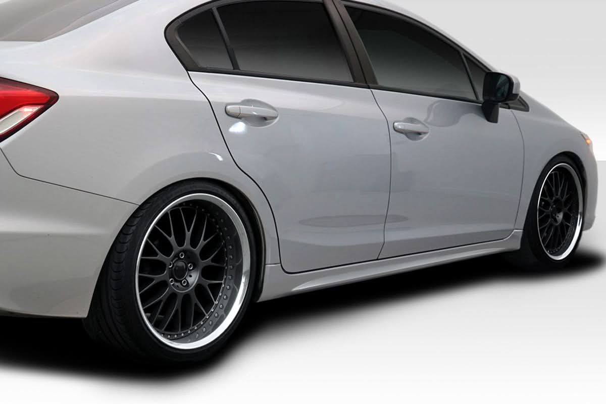 2012-2015 Honda Civic 4DR RR Style Side Skirts 2 Piece - FRP
