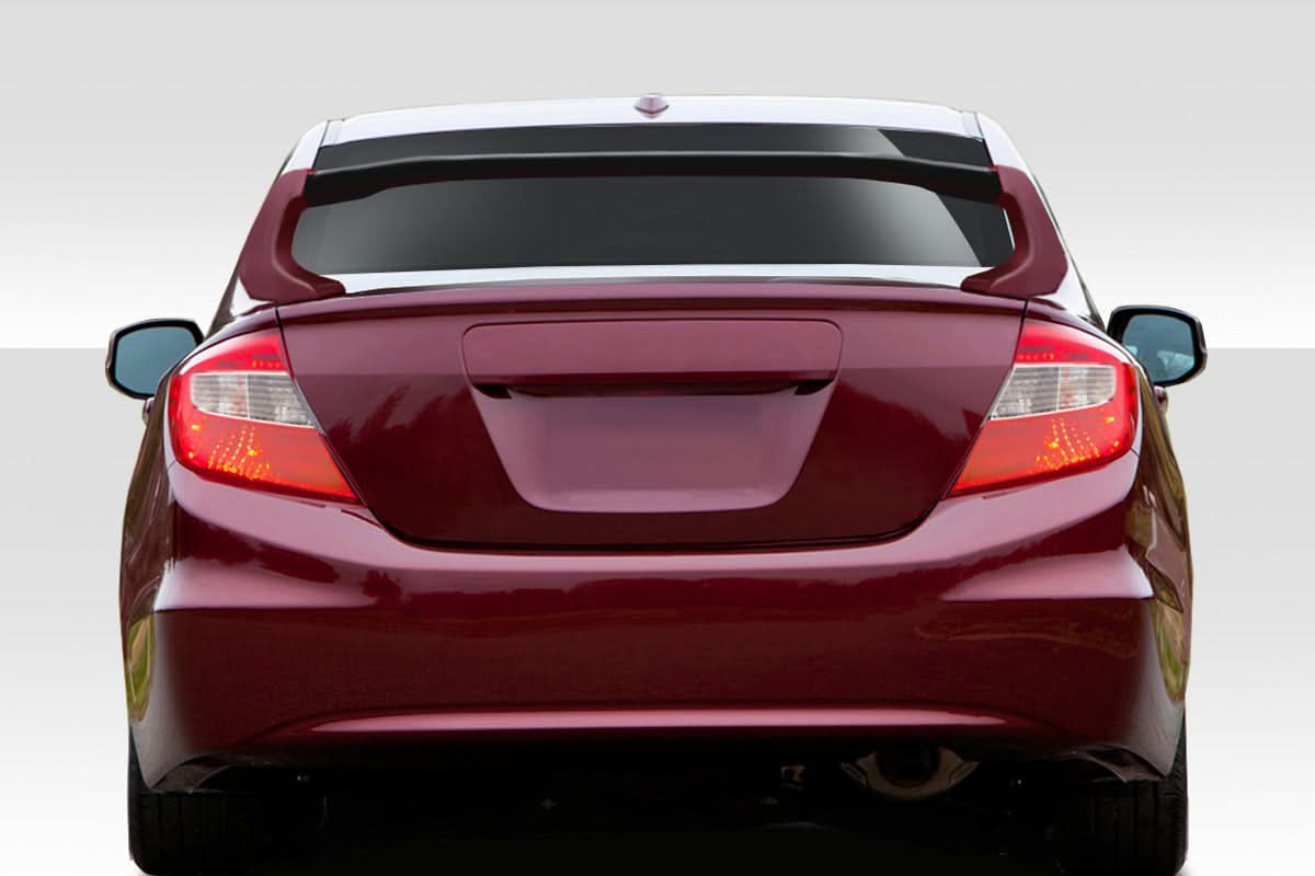 2012-2015 Honda Civic 4DR RR Style Wing Spoiler - 3 Piece - FRP