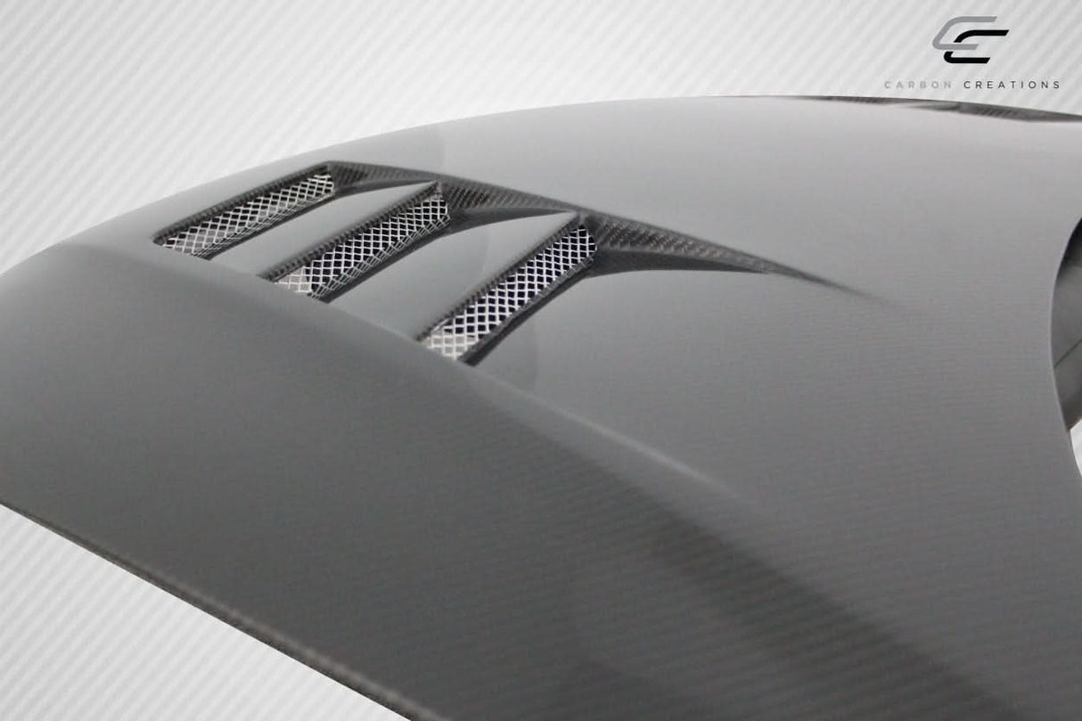 2012-2015 Honda Civic TS-1 Style Hood - Carbon Fiber