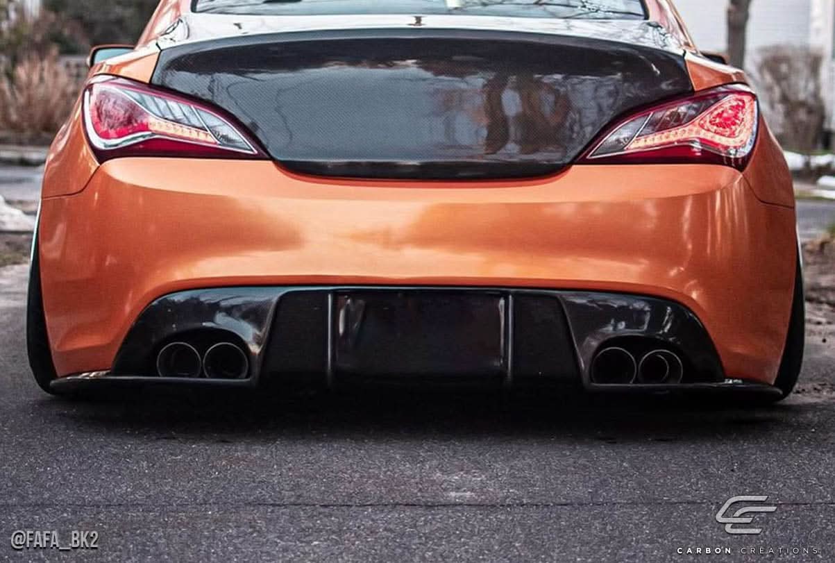 2010-2016 Hyundai Genesis Coupe Speedster Style Rear Diffuser - Dry Carbon