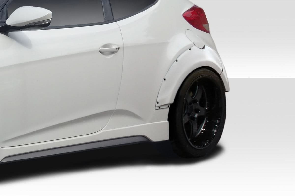 2012-2017 Hyundai Veloster Turbo Envision Style Rear Fender Flares - FRP