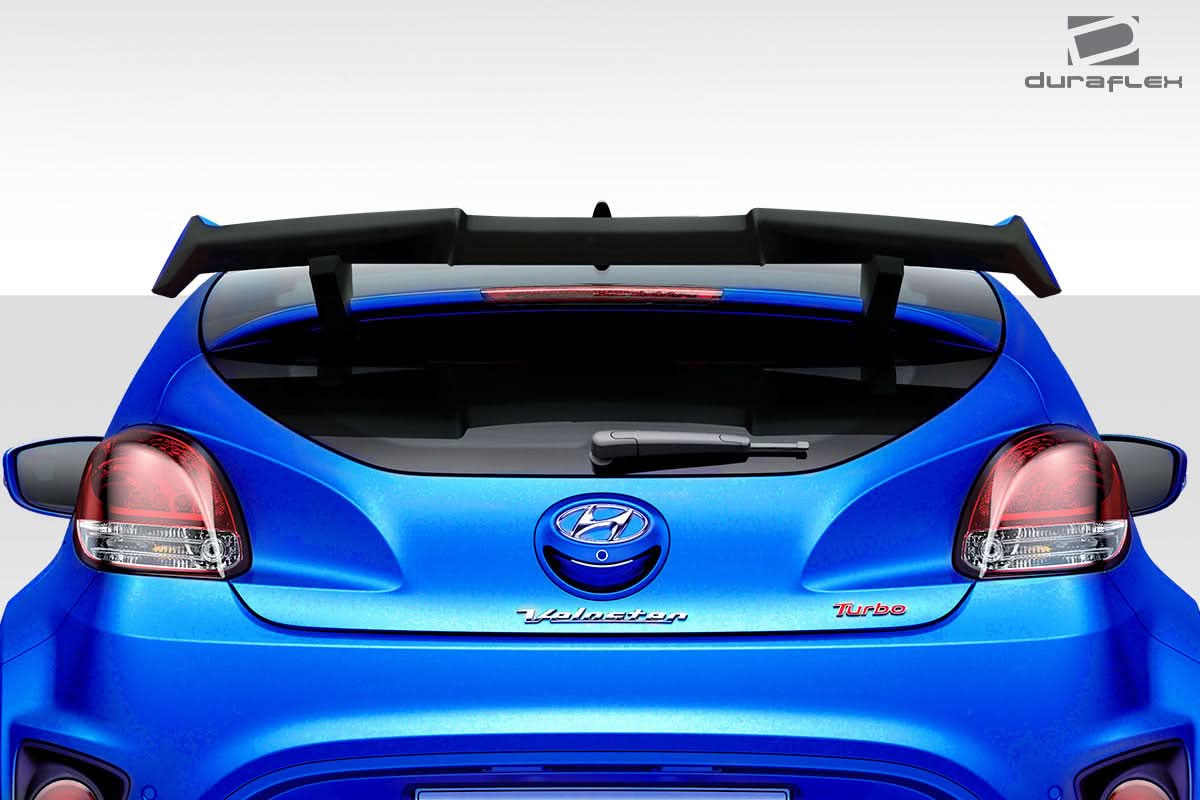2012-2017 Hyundai Veloster Turbo MR Style Wing Spoiler - 3 Piece FRP