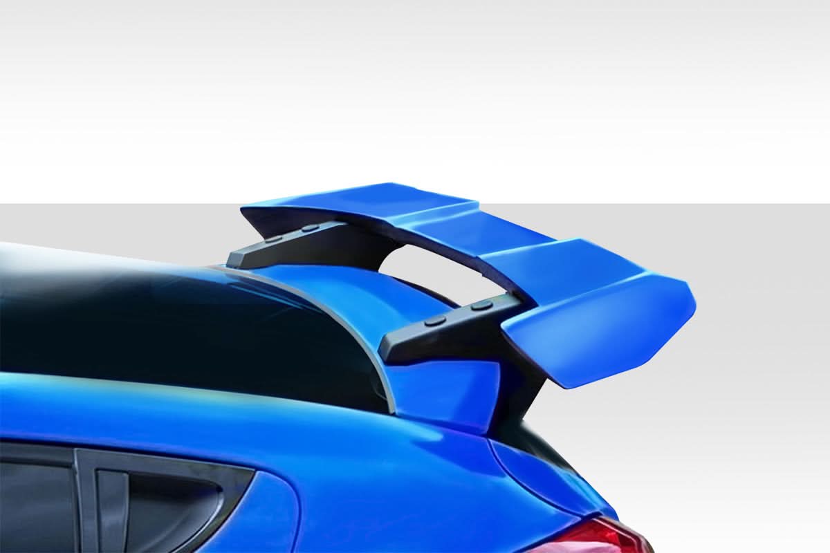 2012-2017 Hyundai Veloster Turbo MR Style Wing Spoiler - 3 Piece FRP