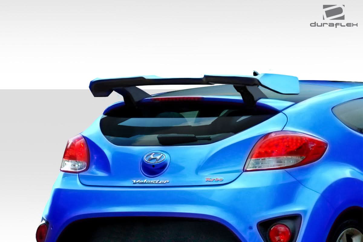 2012-2017 Hyundai Veloster Turbo MR Style Wing Spoiler - 3 Piece FRP