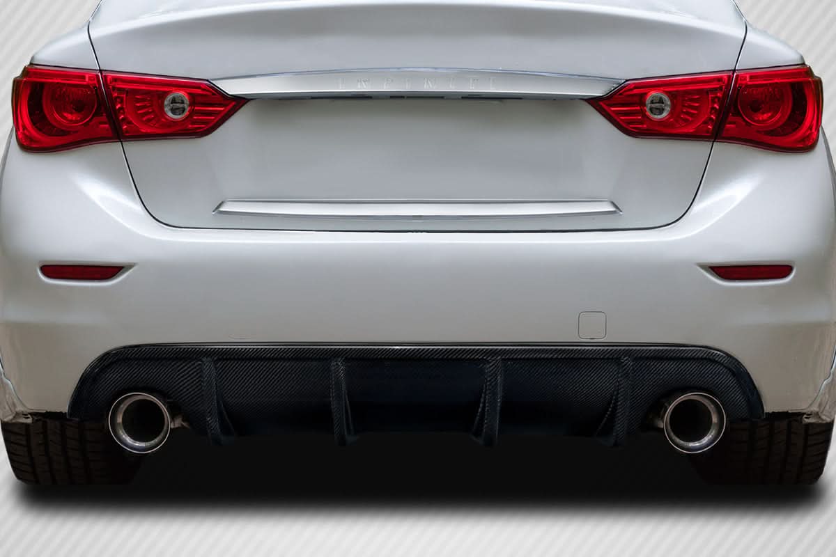 2014-2017 Infiniti Q50 VIP Style Rear Diffuser - Carbon Fiber
