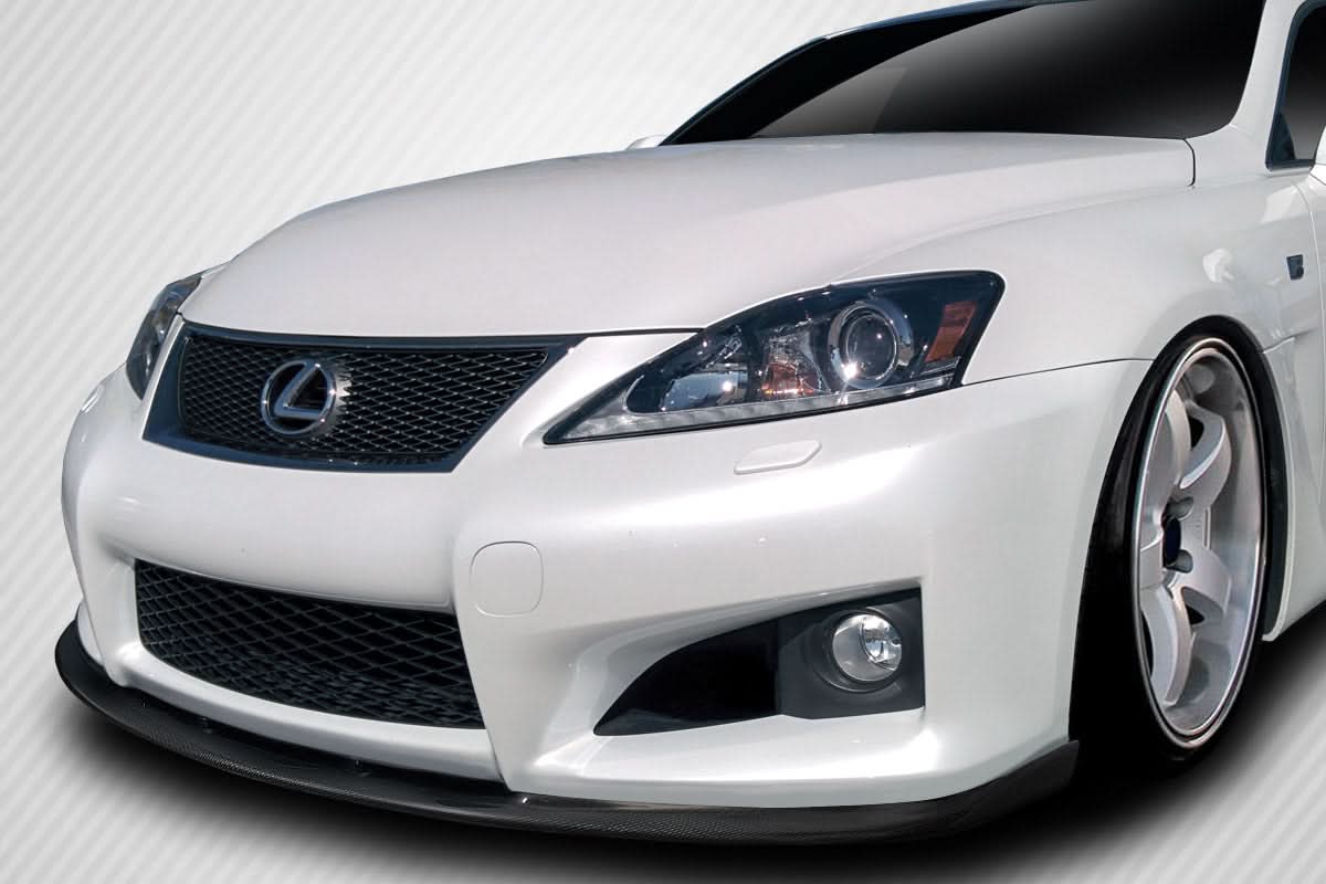 2008-2014 Lexus IS-F DriTech Luxion Style Front Lip Splitter - Carbon