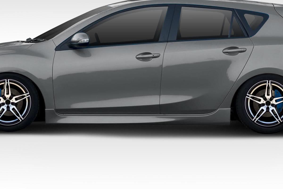 2010-2013 Mazda 3 OEM Look Side Skirts - 2 Piece - FRP