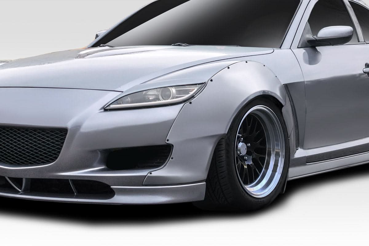 2004-2008 Mazda RX-8 RBS Style 40mm Front Fender Flares - FRP