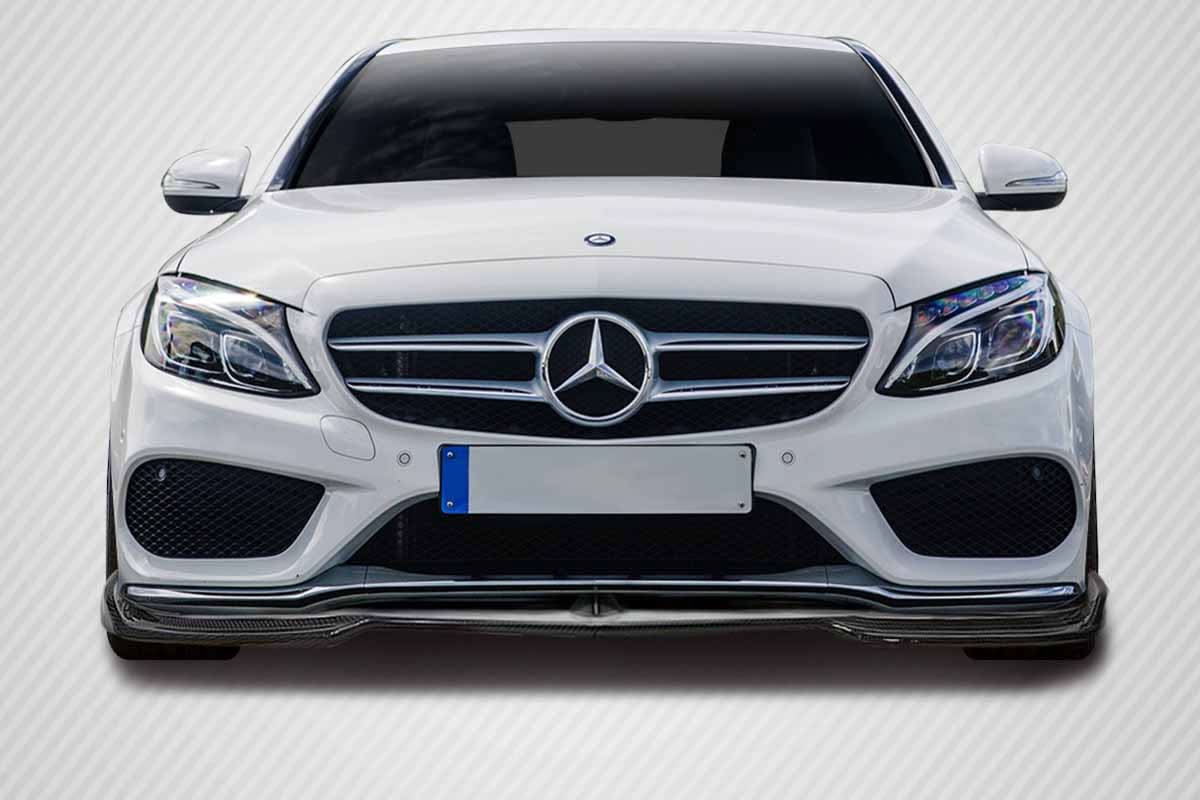 2015-2021 Mercedes C Class Fortune Style Front Lip - Carbon Fiber