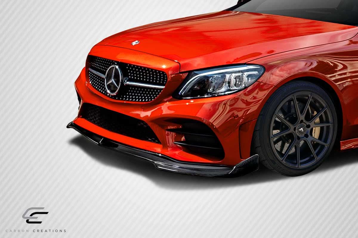 2015-2021 Mercedes C Class Fortune Style Front Lip - Carbon Fiber