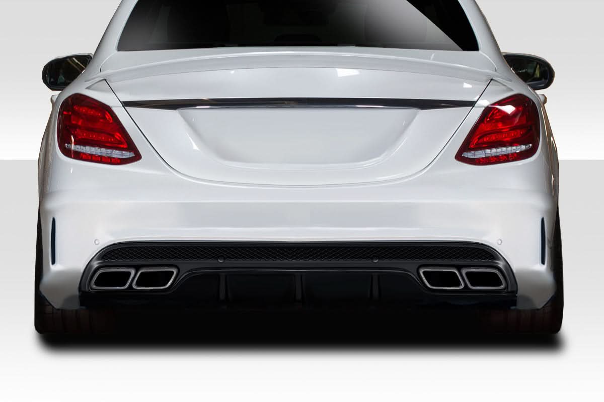 2015-2021 Mercedes C Class C63 Look Rear Diffuser - FRP