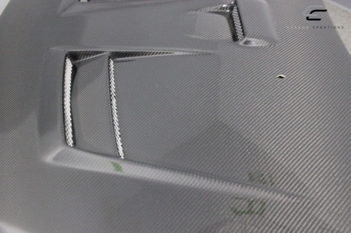 2008-2017 Mitsubishi Lancer D Spec Style Hood - Carbon Fiber