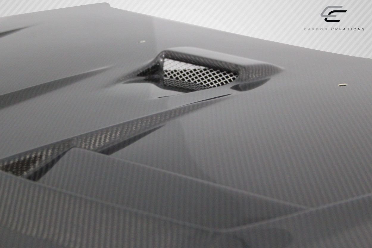 2008-2017 Mitsubishi Lancer / Lancer Evolution 10 Carbon Creations D Spec Hood - 1 Piece