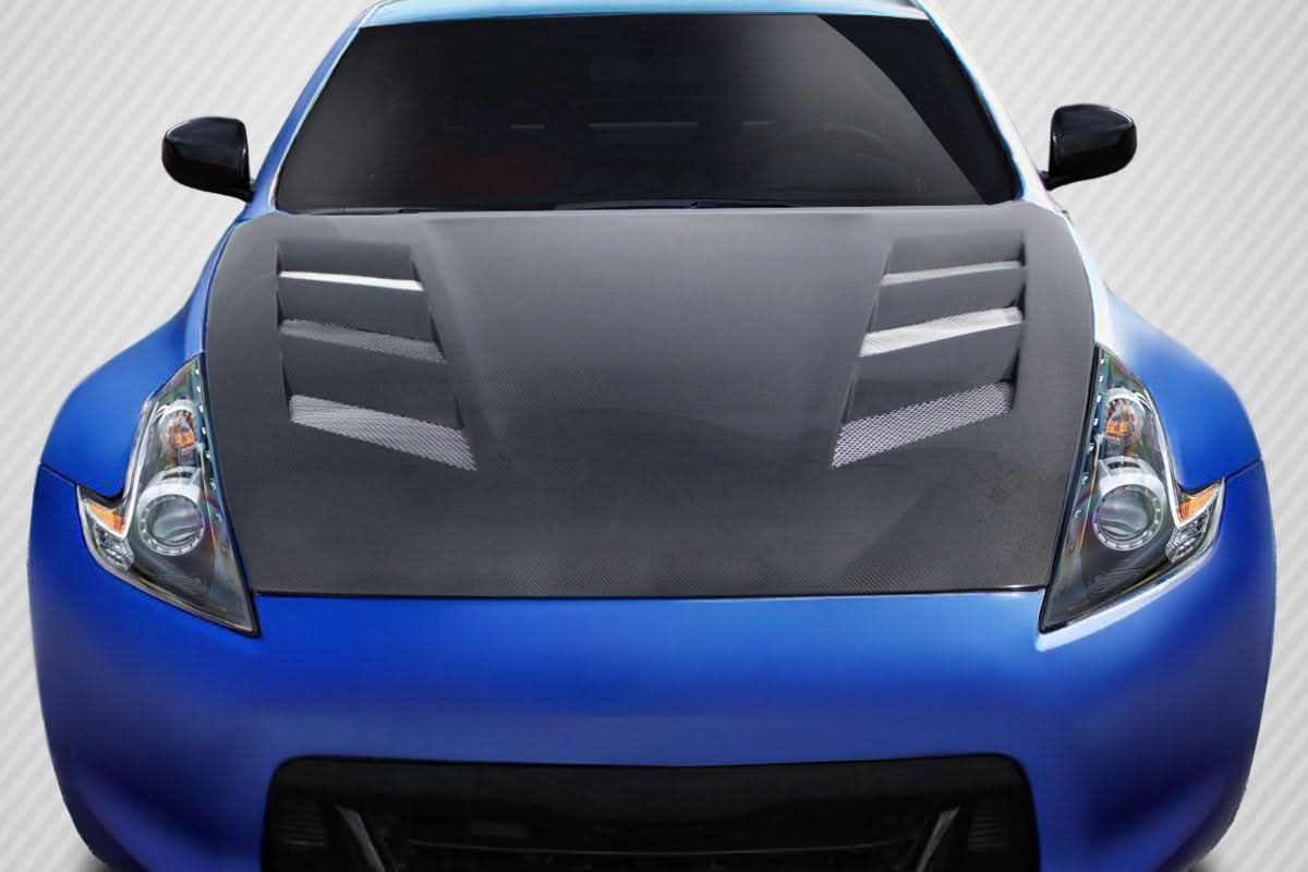 2009-2020 Nissan 370Z AM-S Style Hood - Carbon Fiber