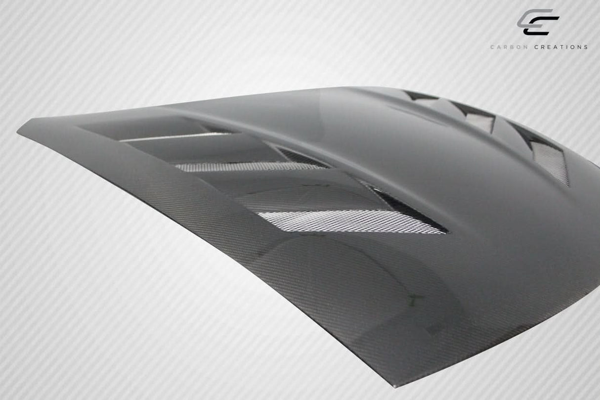 2009-2020 Nissan 370Z AM-S Style Hood - Carbon Fiber