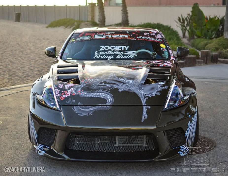 2009-2020 Nissan 370Z AM-S Style Hood - 1 Piece - FRP