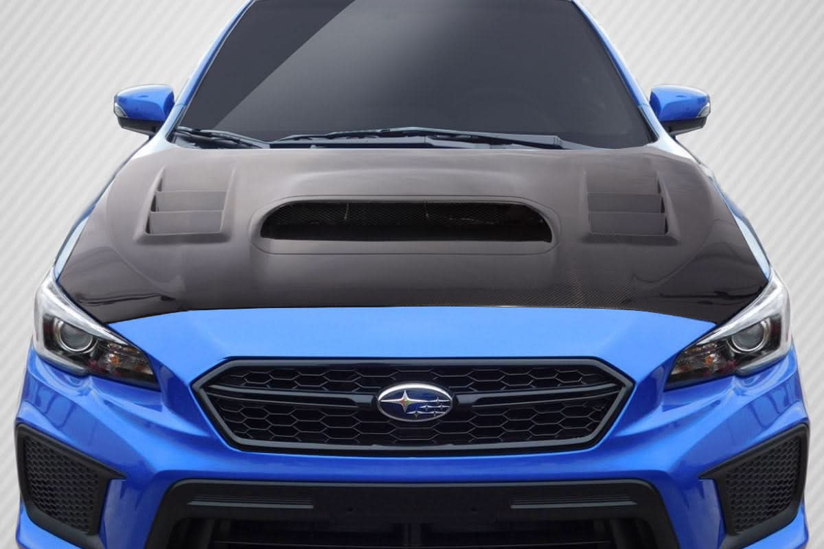 2015-2021 Subaru WRX C-1 Style Hood - Carbon Fiber