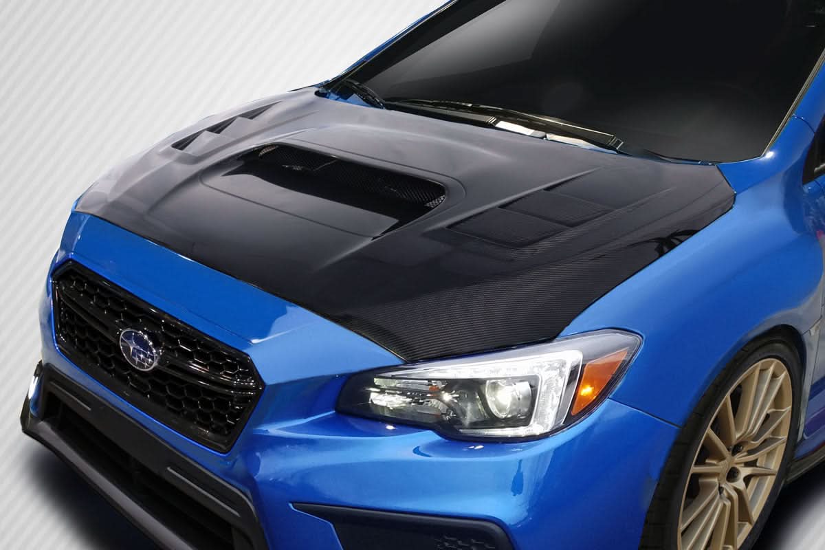 2015-2021 Subaru WRX C-1 Style Hood - Carbon Fiber