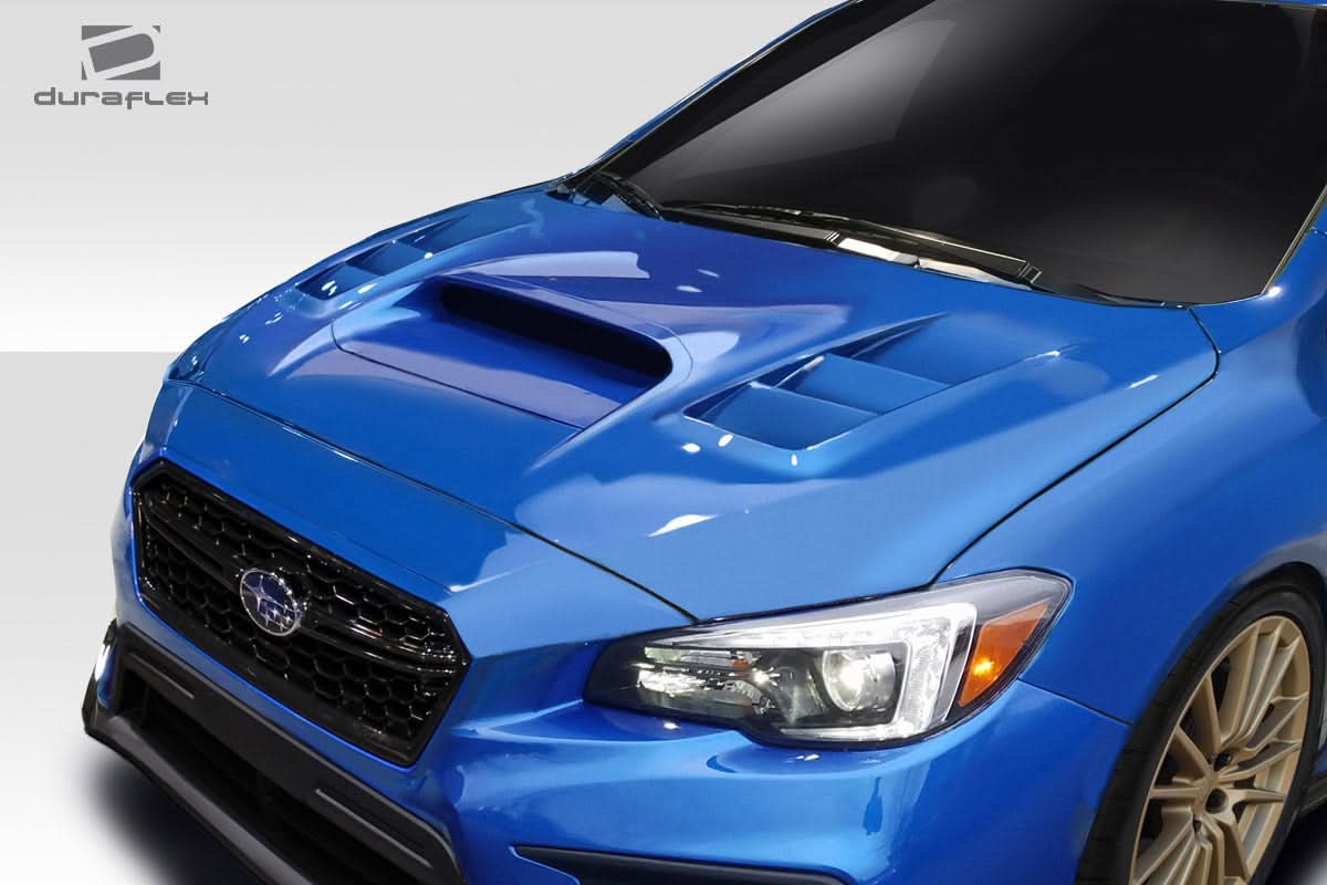 2015-2021 Subaru WRX C-1 Style Hood - 1 Piece - FRP