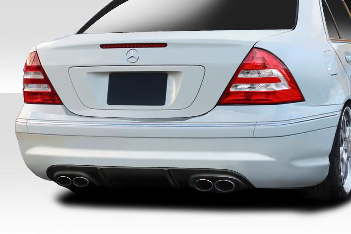 2001-2007 Mercedes C Class L-Sport Style Rear Diffuser - FRP