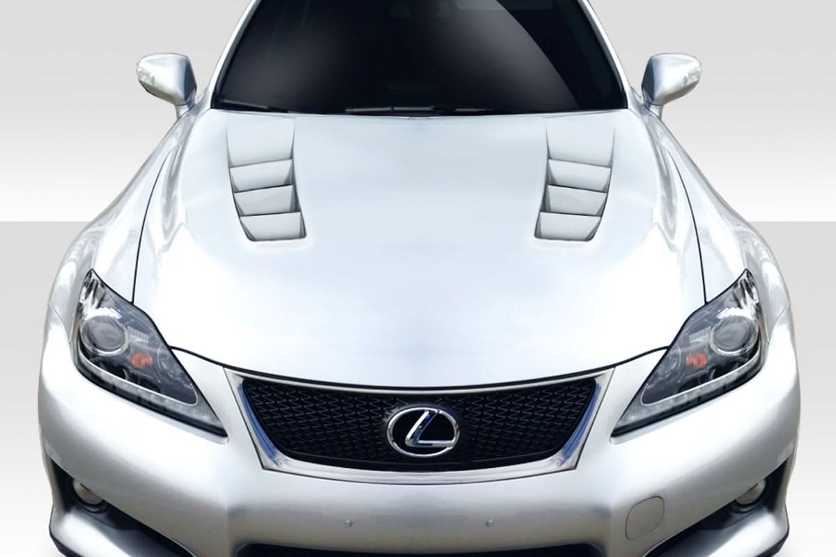 2008-2014 Lexus IS-F TS-2 Style Hood - 1 Piece - FRP