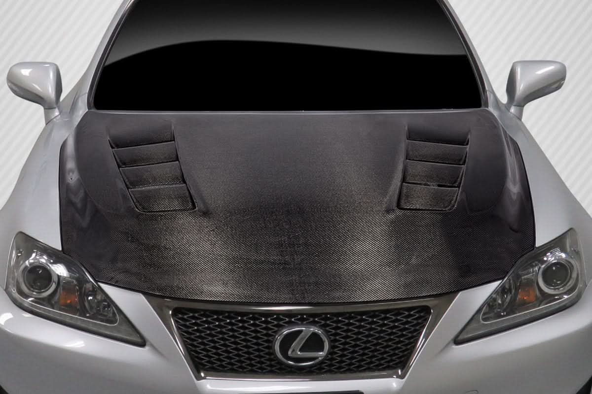 2008-2014 Lexus IS-F TS-2 Style Hood - Carbon Fiber