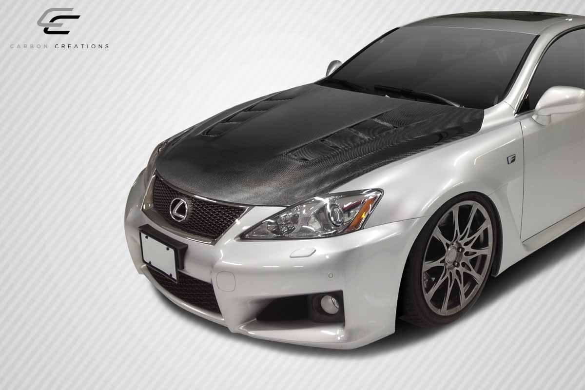2008-2014 Lexus IS-F TS-2 Style Hood - Carbon Fiber