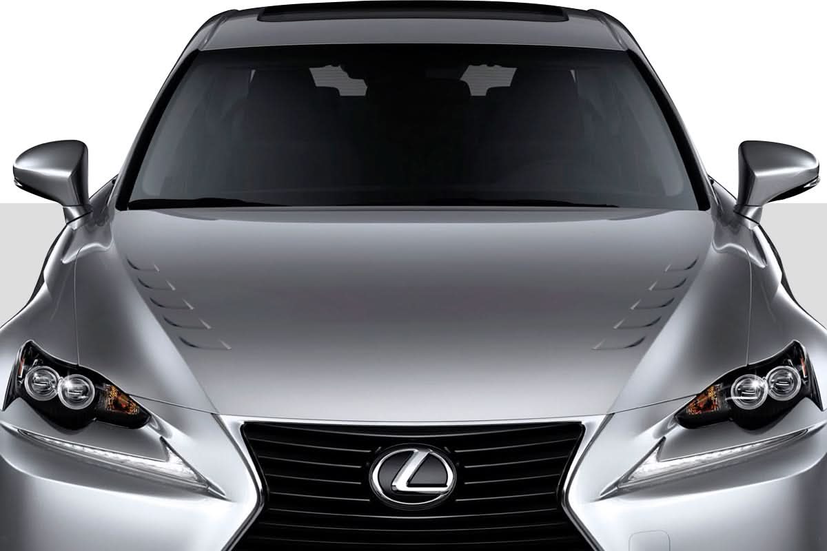 2014-2016 Lexus IS Series Bolt Style Hood - 1 Piece - FRP