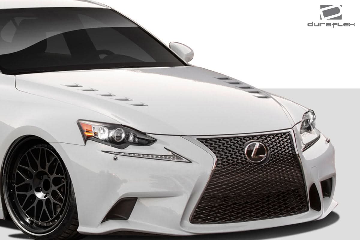 2014-2016 Lexus IS Series Bolt Style Hood - 1 Piece - FRP