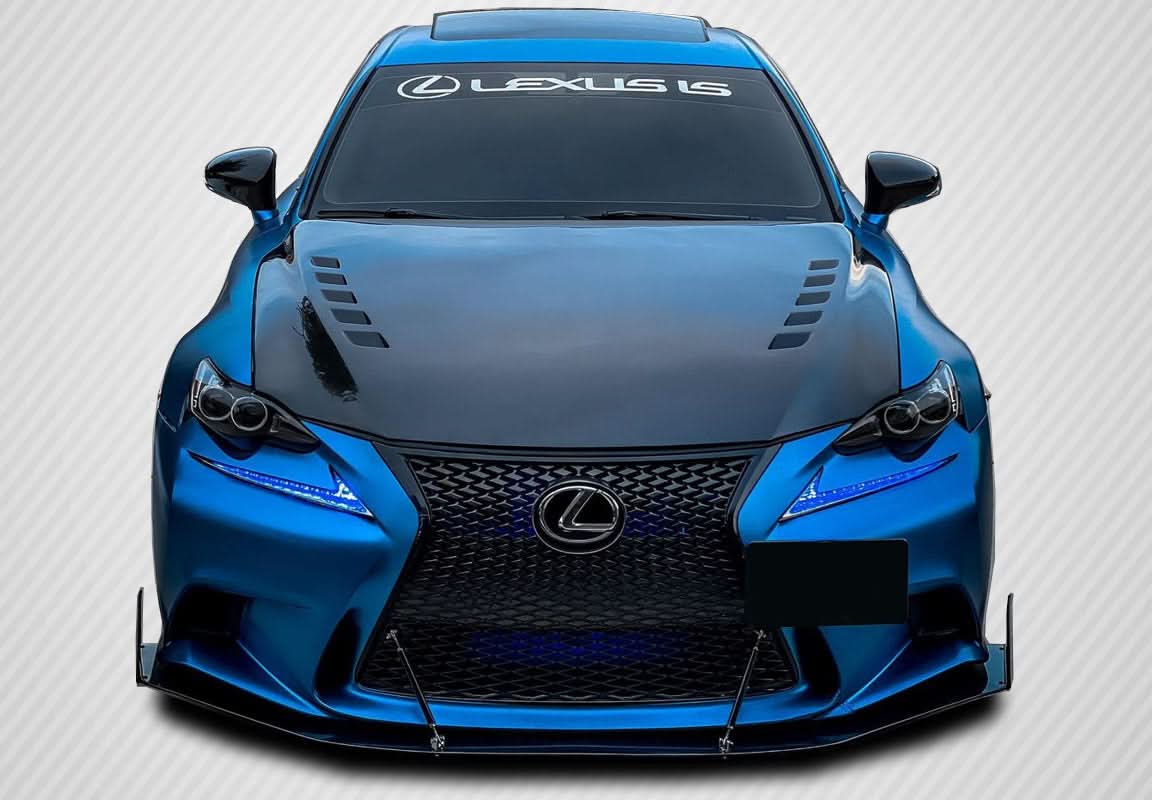 2014-2016 Lexus IS Series Bolt Style Hood - Carbon Fiber