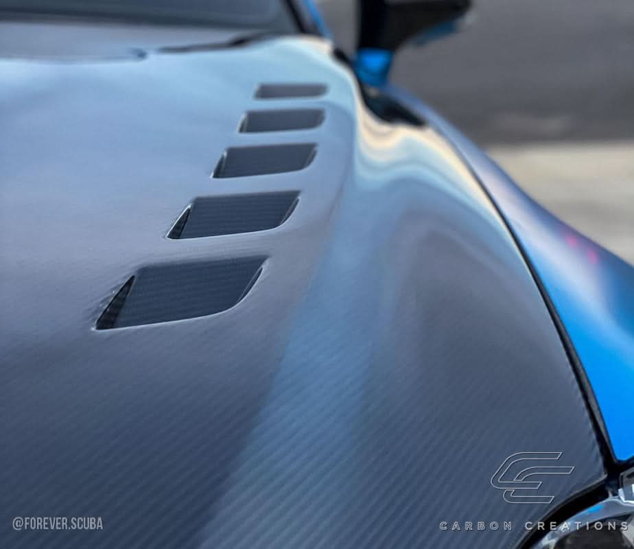 2014-2016 Lexus IS Series Bolt Style Hood - Carbon Fiber