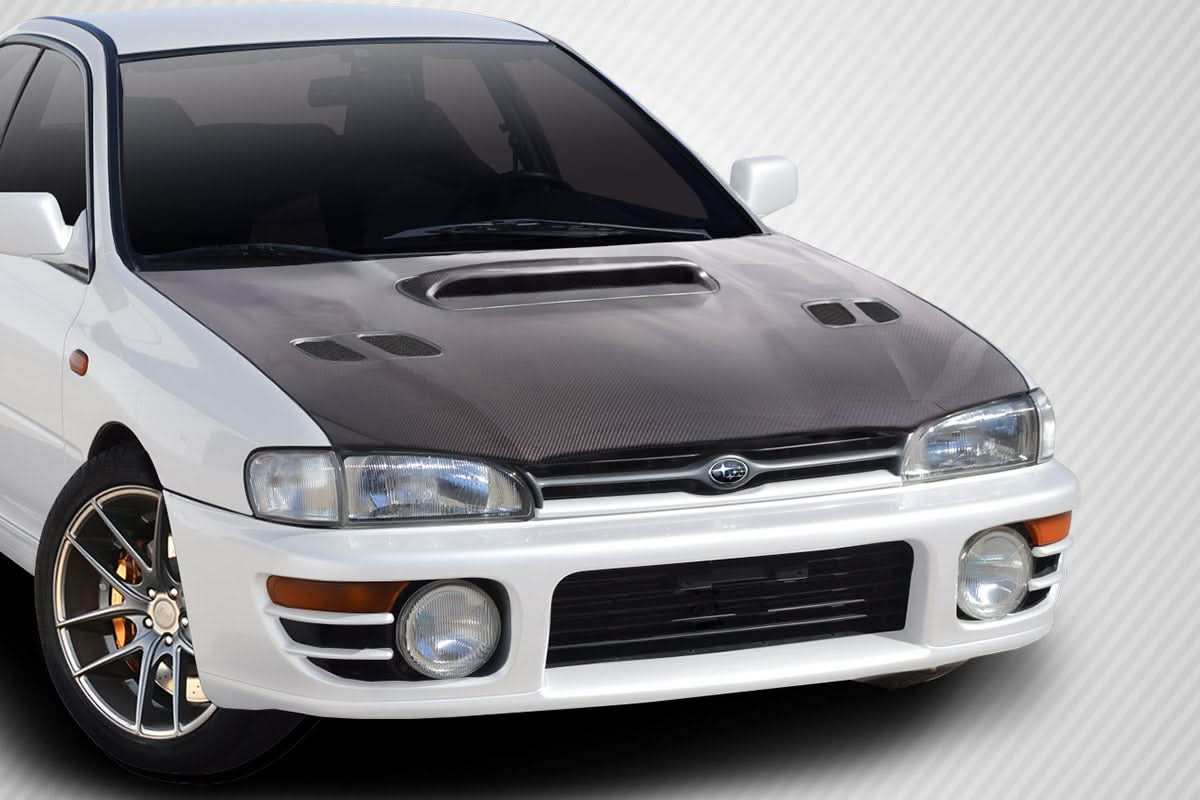 1993-2001 Subaru Impreza STI Look Hood - Carbon Fiber