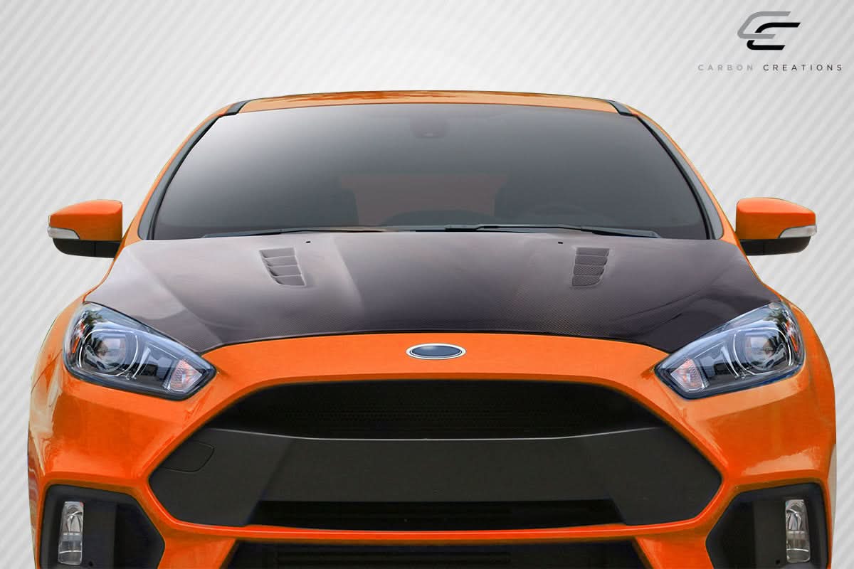 2016-2018 Ford Focus RS Look Hood - Carbon Fiber