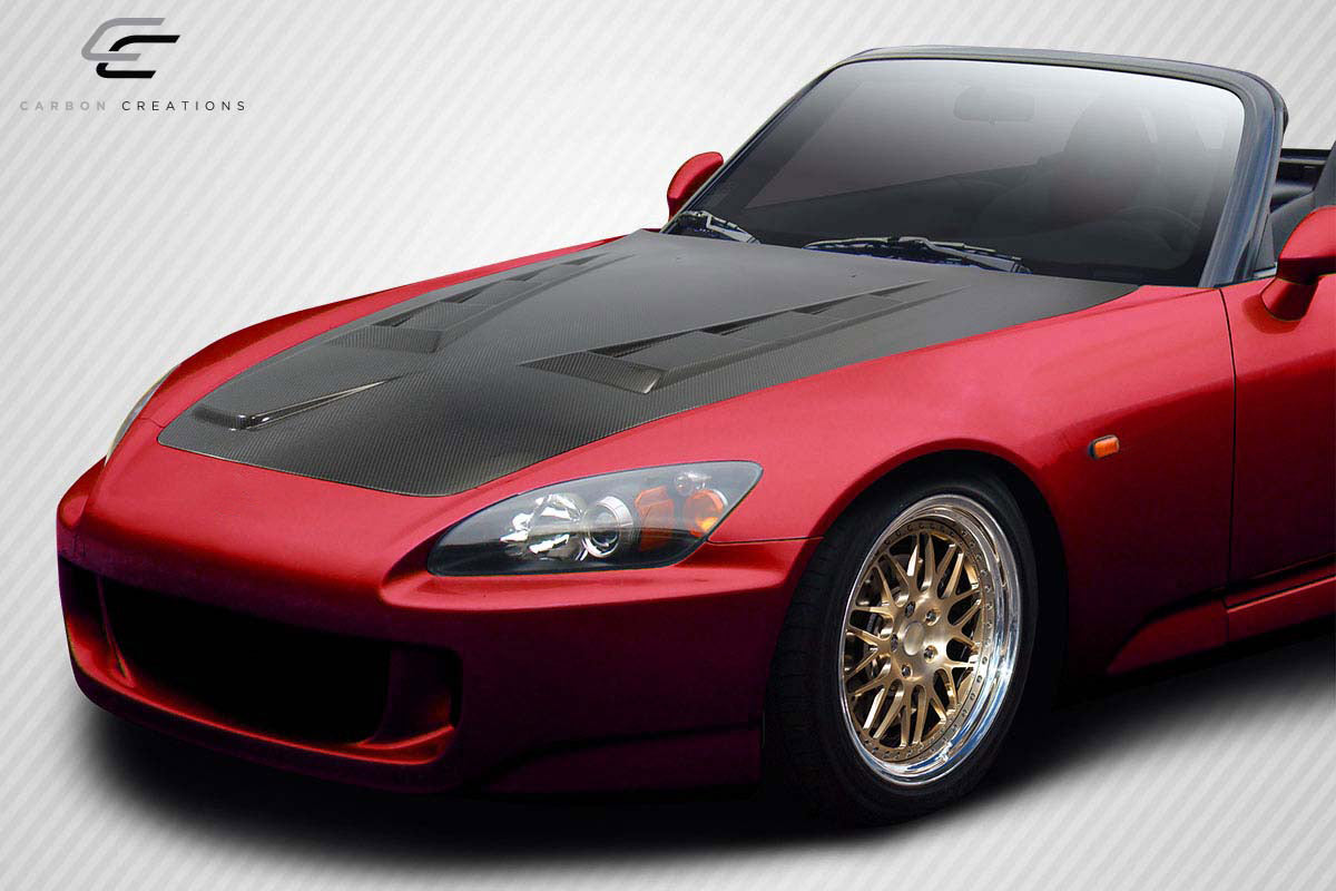 2000-2009 Honda S2000 Type M Style Hood - Carbon Fiber