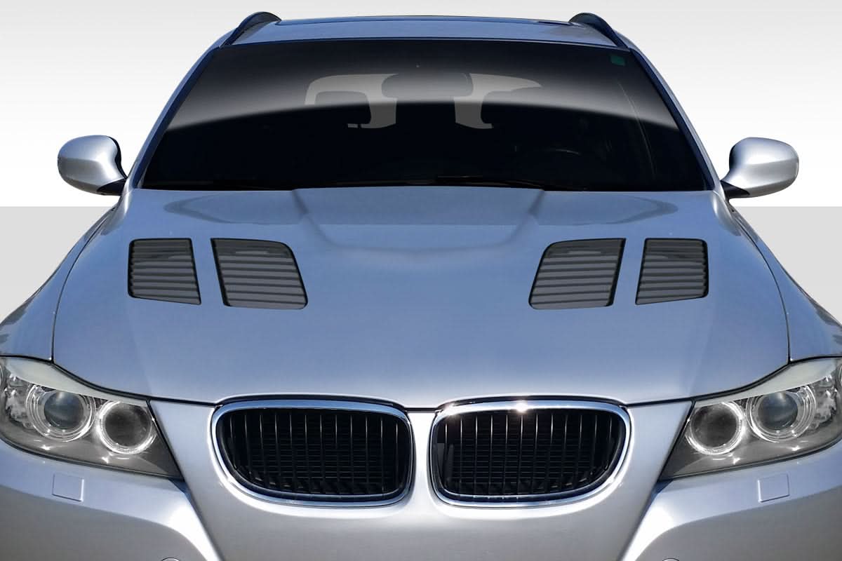 2009-2011 BMW 3 Series E90 GTR Style Hood - 1 Piece FRP
