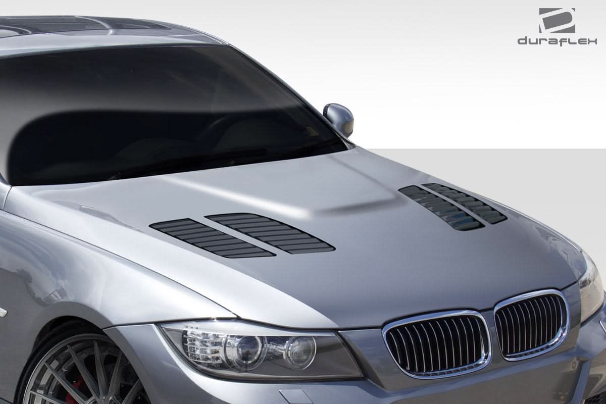 2009-2011 BMW 3 Series E90 GTR Style Hood - 1 Piece FRP