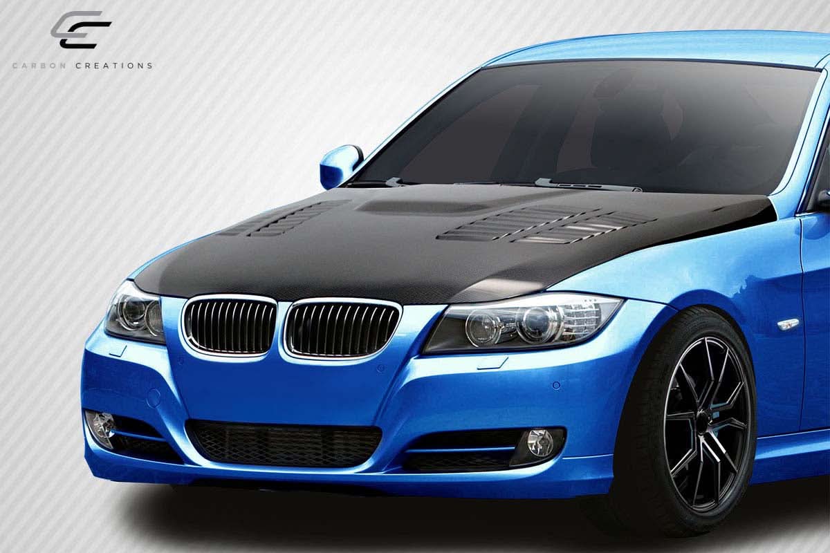 2009-2011 BMW 3 Series E90 GTR Style Hood - Carbon Fiber