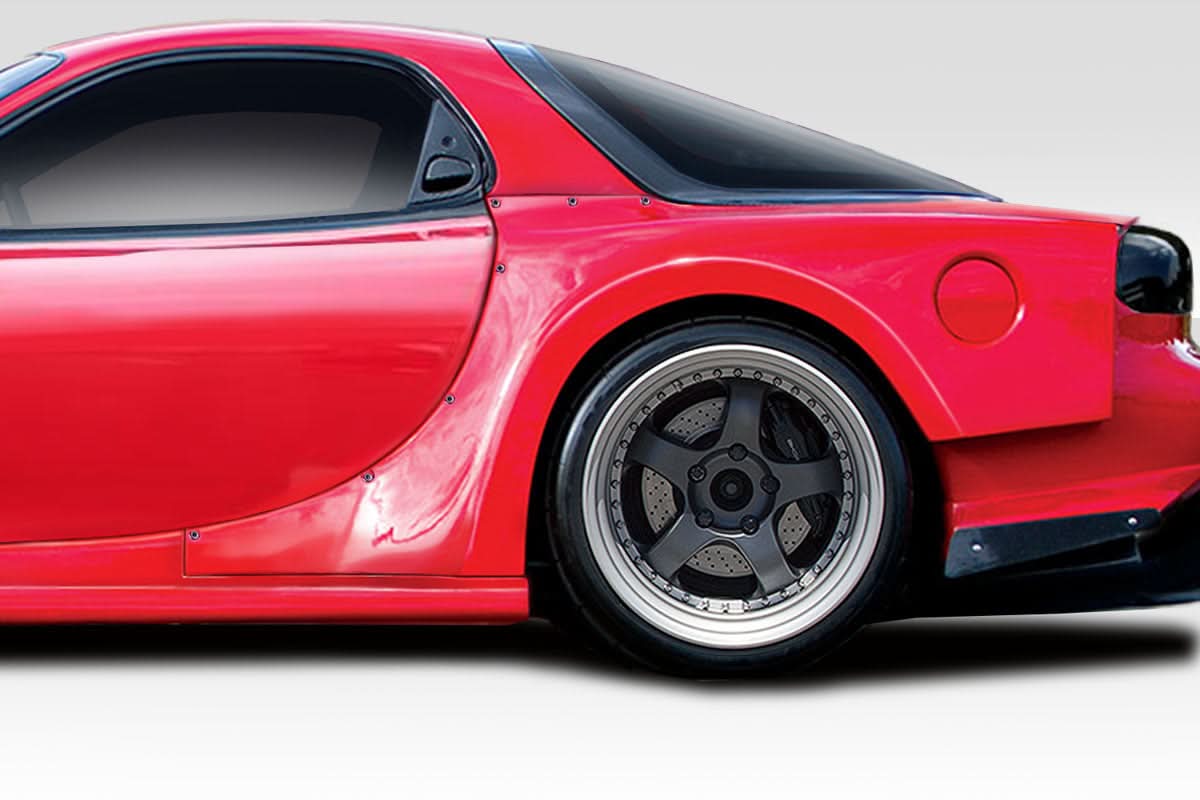 1993-1997 Mazda RX-7 Bossen Style Wide Body Rear Fender Flares - FRP