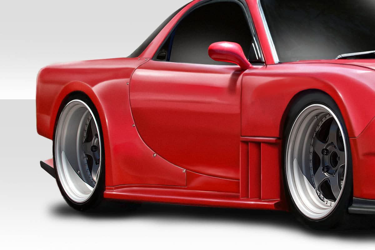 1993-1997 Mazda RX-7 Bossen Style Wide Body Rear Fender Flares - FRP