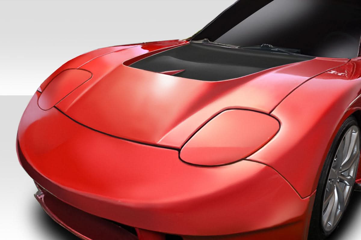 1993-1997 Mazda RX-7 Bossen Style Wide Body Hood - FRP