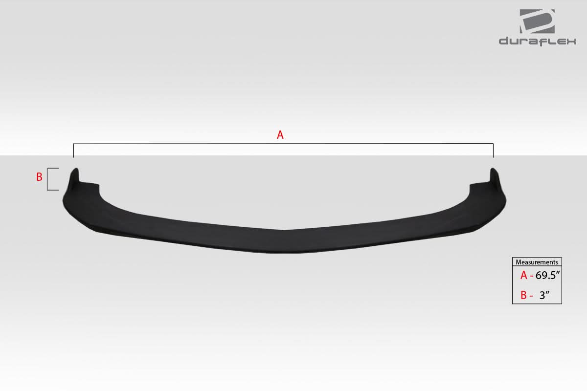 Universal Type 4 Style Front Lip Splitter - FRP