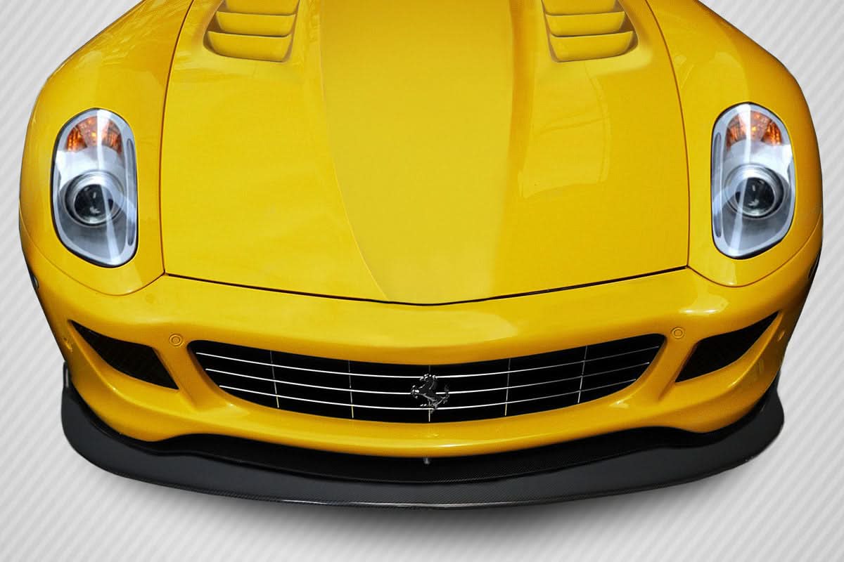 Universal Type 4 Style Front Lip Splitter - Carbon Fiber