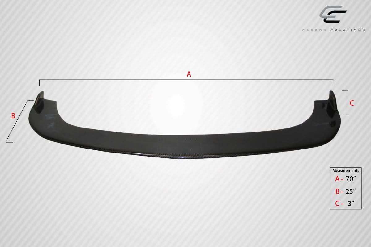 Universal Type 4 Style Front Lip Splitter - Carbon Fiber