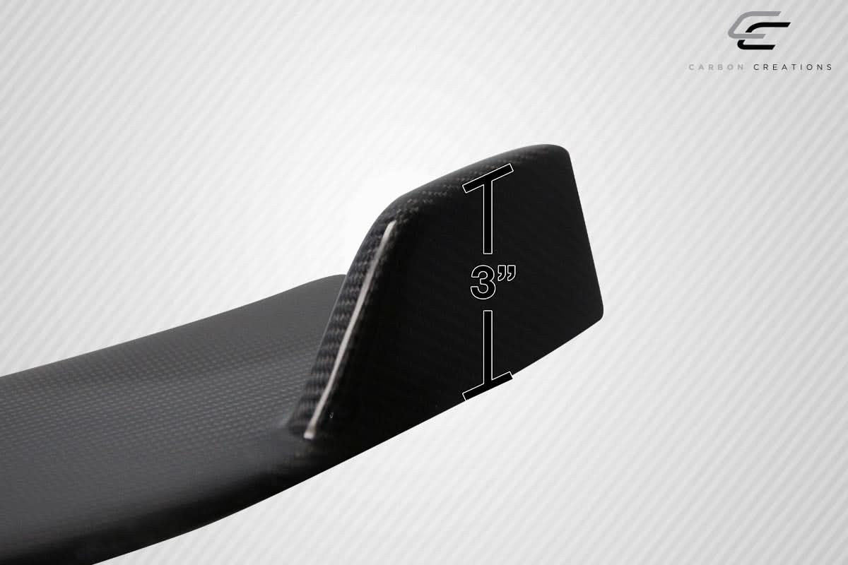 Universal Type 4 Style Front Lip Splitter - Carbon Fiber