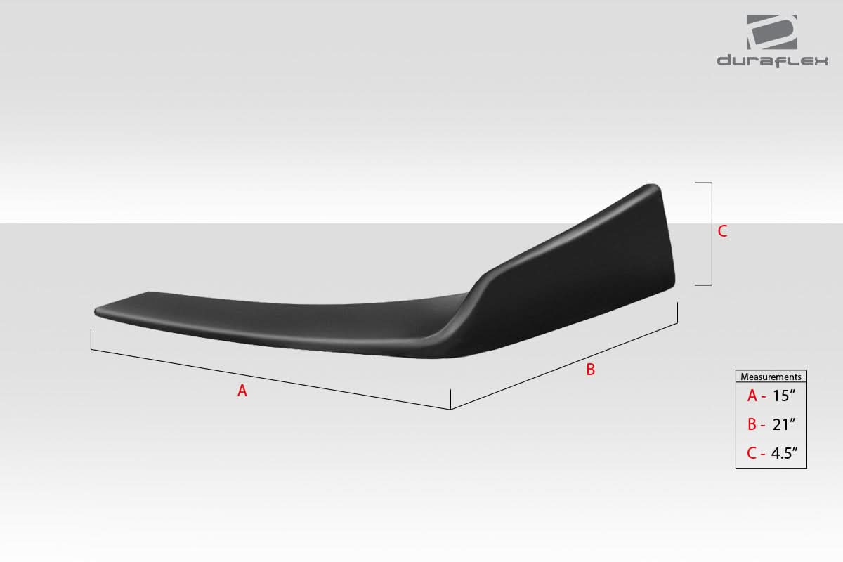 Universal Type 1 Style Front / Rear Winglet Splitters 2 Piece - FRP