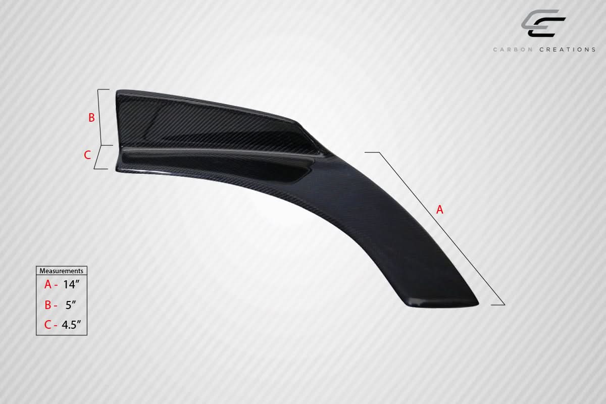 Universal Type 1 Style Front / Rear Winglet Splitters - 2 Piece