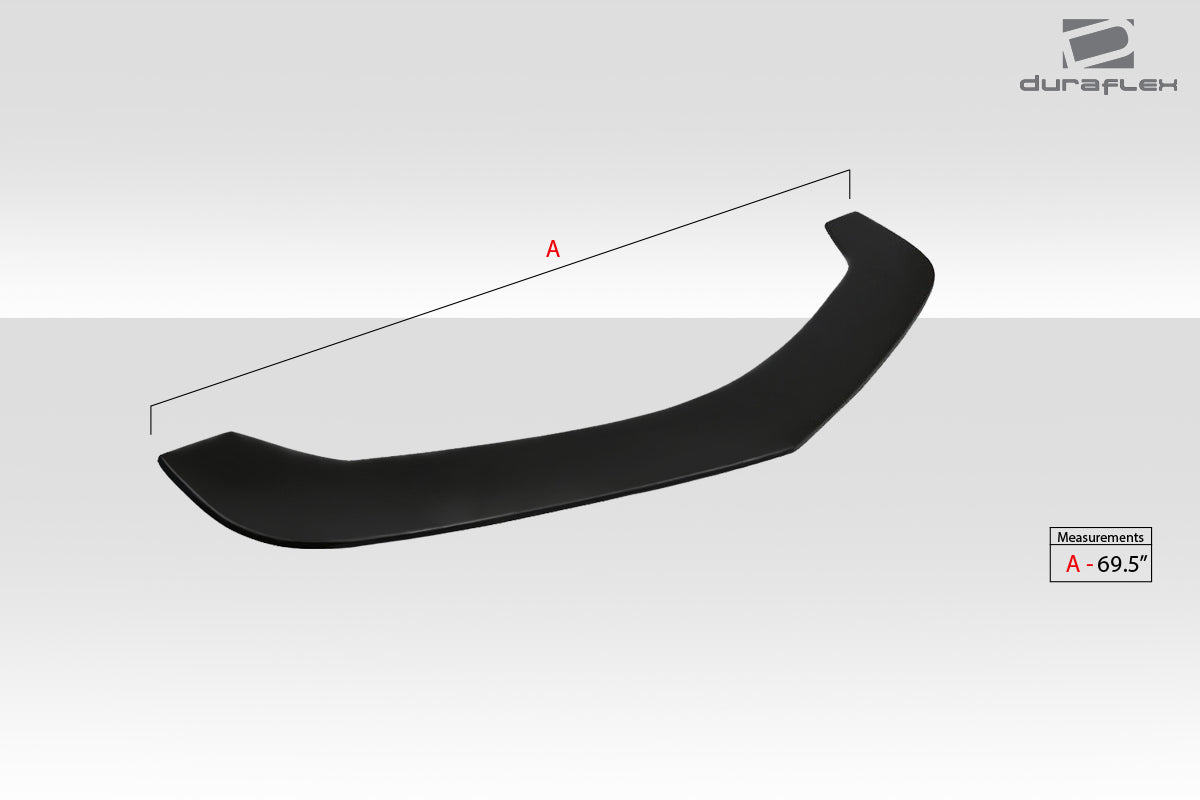 Universal Duraflex Type 5 Front Lip Splitter - 1 Piece