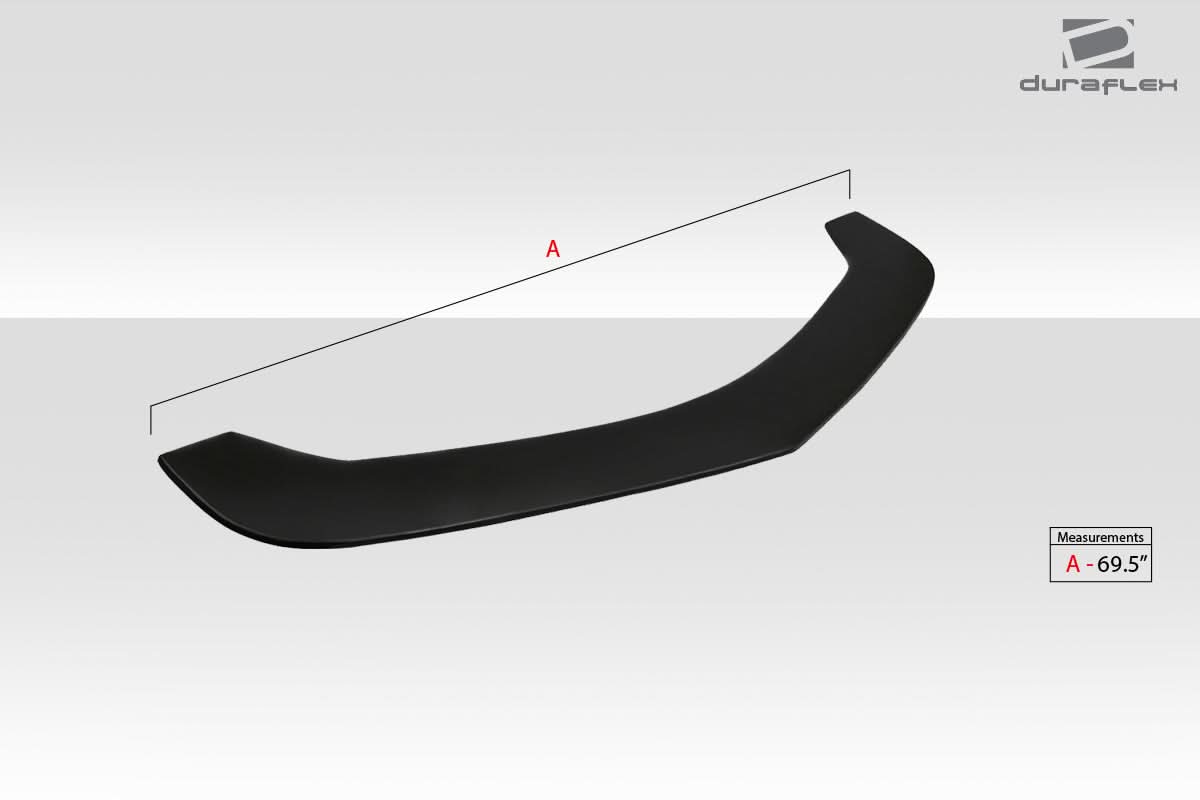 Universal Type 5 Style Front Lip Splitter - 1 Piece - FRP