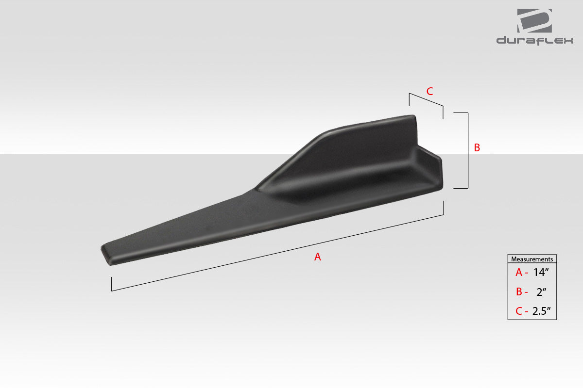 Universal Duraflex Type 1 Side Splitter Winglets - 2 Piece