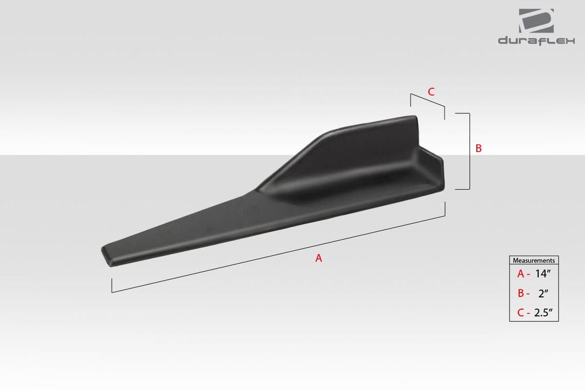 Universal Type 1 Style Side Splitter Winglets - 2 Piece - FRP